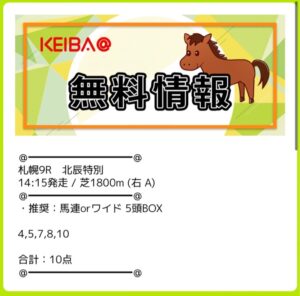 競馬アットの無料予想